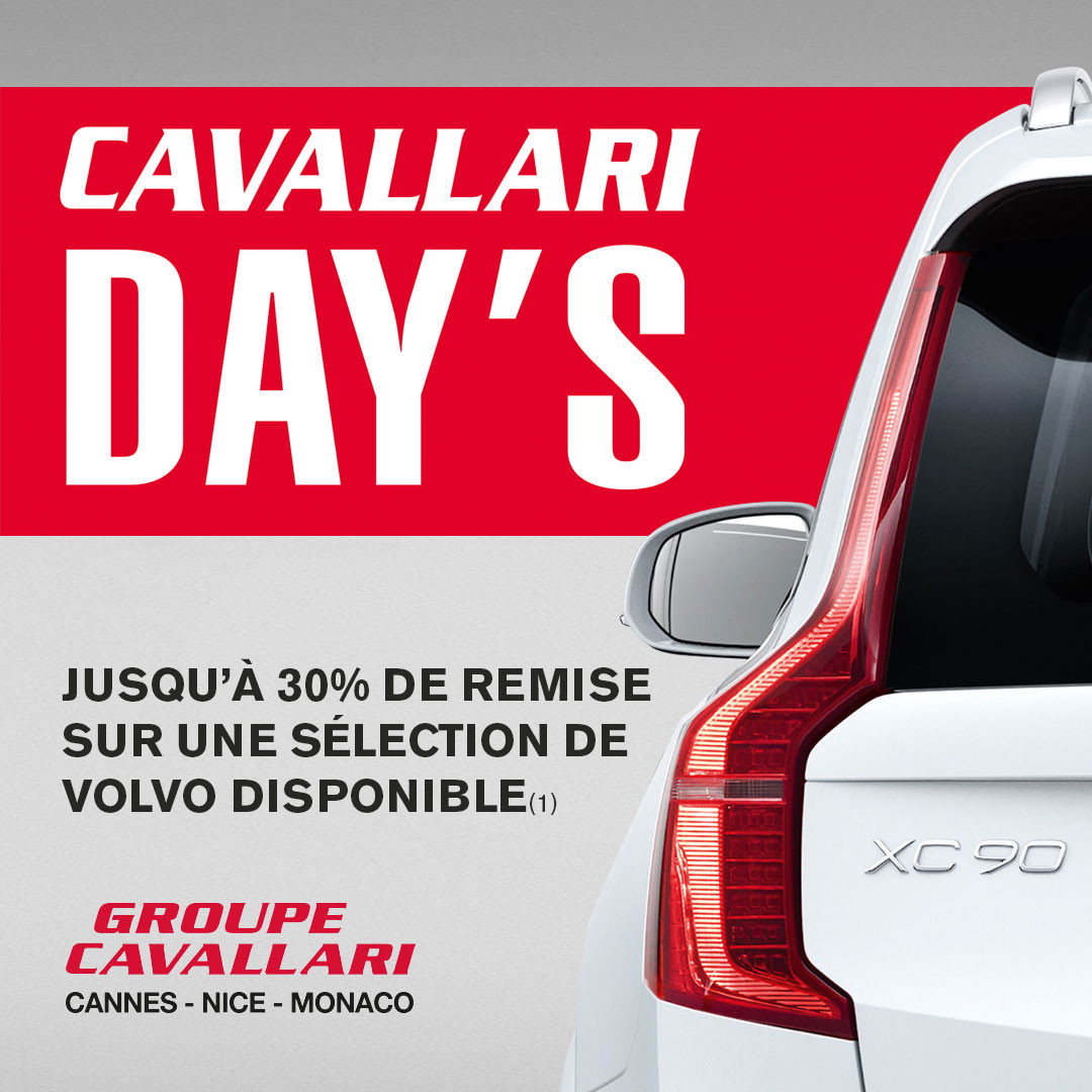 Jusqu'à 30% de remise pendant les Cavallari Day's Volvo